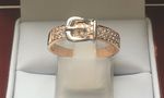 SOLID 18 CARAT ROSE GOLD AND WHITE GOLD KEENR0938