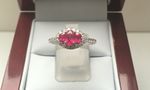 SOLID 18 CARAT RUBY AND DIAMOND RING AWGJR1787