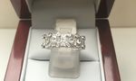 SOLID 18 CARAT WHITE GOLD DIAMOND RING KEYR1191