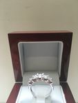 SOLID 18 CARAT WHITE GOLD DIAMOND RING KEYR1191