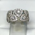 SOLID 18 CARAT WHITE GOLD DIAMOND RING RTR15515W