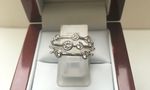 SOLID 18 CARAT WHITE GOLD RING 49PTS RT153611