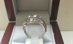 SOLID 18 CARAT WHITE GOLD RING 49PTS RT153611