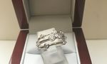 SOLID 18 CARAT WHITE GOLD RING 49PTS RT153611