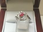 SOLID 18 CARAT WHITE GOLD RING KEYR0089