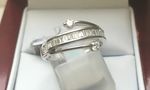 SOLID 18 CARAT WHITE GOLD RING KEYR0238W