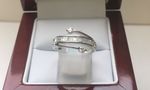 SOLID 18 CARAT WHITE GOLD RING KEYR0238W