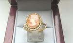 SOLID 9 CARAT CAMEO RING DDR424