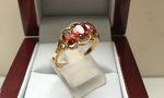 SOLID 9 CARAT GARNET RING DDR675