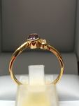 SOLID 9 CARAT GOLD RING NATURAL  AMYTHEST DDR411