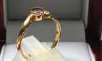 SOLID 9 CARAT GOLD RING NATURAL  AMYTHEST DDR411