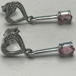 SOLID 9 CARAT NATURAL PINK TORMALINE IN WHITE GOLD DGE2276