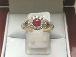 SOLID 9 CARAT NATURAL RUBY RING RTR16587R