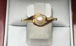 SOLID 9 CARAT PEARL RING DDDJ944