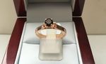 SOLID 9 CARAT ROSE GOLD GARNET RING DDDR1034/R