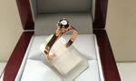 SOLID 9 CARAT ROSE GOLD GARNET RING DDDR1034R