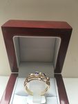 SOLID 9 CARAT SAPPHIRE AND DIAMOND RING RT165325