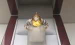 SOLID 9 CARAT YELLOW GOLD CITRINE RING DGDR2523