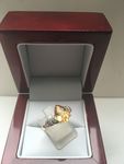 SOLID 9 CARAT YELLOW GOLD CITRINE RING DGDR2523