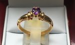 SOLID 9 CARAT YELLOW GOLD RING AMY CLAW DDR10379