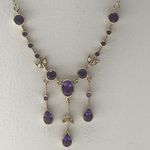 9 CARAT YELLOW GOLD WITH AMETHYST AND PEARL CJN265A