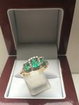SOLID NATURAL EMERALD AND DIAMOND AWCJR1554EY