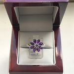 SOLID SILVER AMETHYST RING AGR2100502