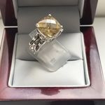 SOLID SILVER CITRINE RING AGR2124704