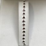 SOLID SILVER GARNET BRACELET AGBR20015434