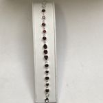 SOLID SILVER GARNET BRACELET AGBR2043101