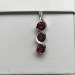 SOLID SILVER GARNET PENDANT AGPA2112807