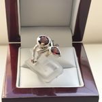 SOLID SILVER GARNET RING AGR2055310