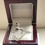 SOLID SILVER GARNET RING AGR2112504