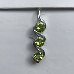 SOLID SILVER PERIDOT PENDANT AGPA2112806