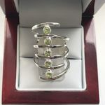 SOLID SILVER PERIDOT RING AGR2068104