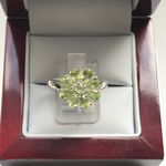 SOLID SILVER PERIDOT RING AGR2100505