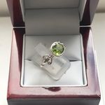 SOLID SILVER PERIDOT RING AGR2114410