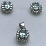 SOLID SILVER SET NATURAL TOPAZ HKER11S22