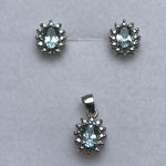 SOLID SILVER SET NATURAL TOPAZ HKER11S22