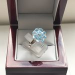 SOLID SILVER TOPAZ BLUE RING AGR2100504