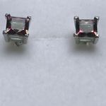 SOLID SILVER WITH MYSTIC TOPAZ HKERSTUD