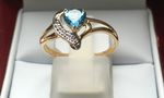 TOPAZ AND DIAMOND RING DGDR5054