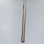 YELLOW GOLD 9 CARAT TUBULAR ROPE CHAIN AG0181Y