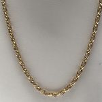 YELLOW GOLD DOUBLE BELCHA CHAIN AG01102Y
