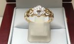  9 CARAT YELLOW GOLD DIAMOND RING DGDR2784