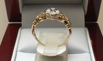  9 CARAT YELLOW GOLD DIAMOND RING DGDR2784