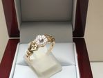  9 CARAT YELLOW GOLD DIAMOND RING DGDR2784