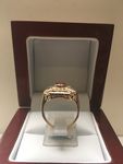  9 CARAT YELLOW GOLD GARNET RING CJR611